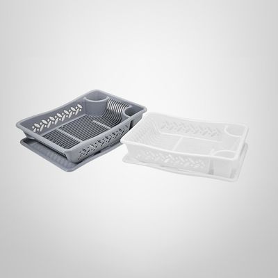 Escurridor de Vajilla de Plástico c/Bandeja 39x29cm 2 Colores