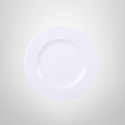 Plato Llano de Porcelana 27cm Blanco  "Elena" TRAMONTINA