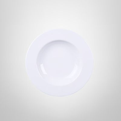 Plato Hondo de Porcelana 23cm Blanco "Elena" TRAMONTINA