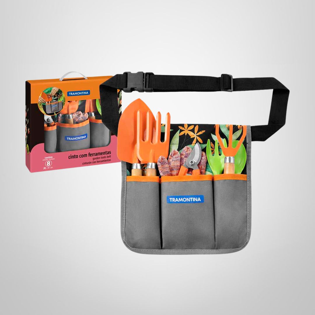Kit de Jardineria c/Cinturón 8 Piezas TRAMONTINA