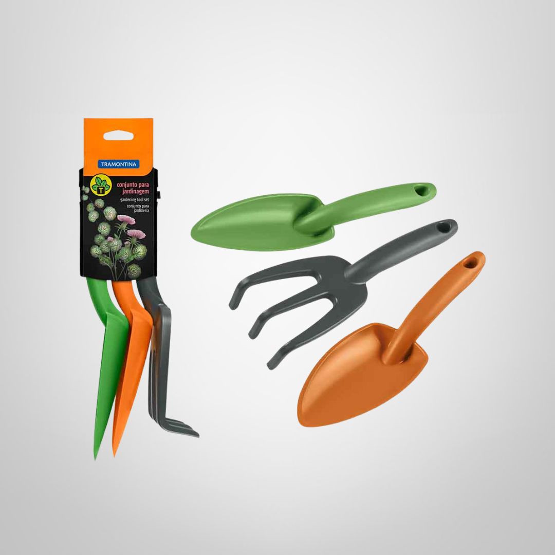 Kit de Jardineria de Plástico 3 Piezas TRAMONTINA