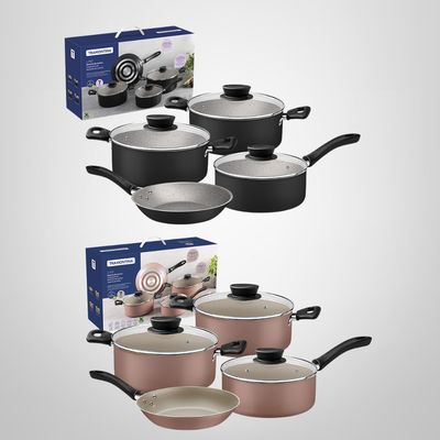 Juego de Ollas Antiadherente 7 Piezas "Linz" TRAMONTINA