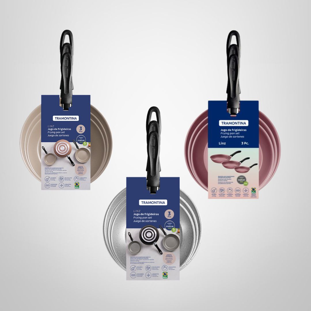 Juego de Sartenes x3 "Linz" TRAMONTINA