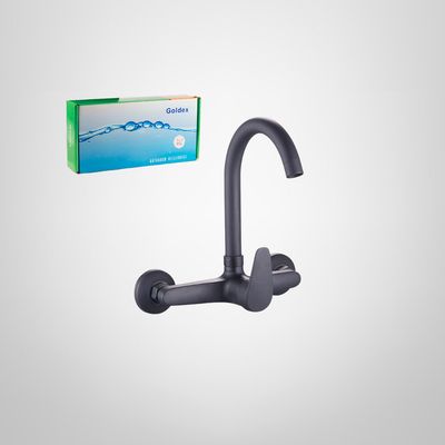 Monocomando de Pared de Cocina 20cm 8" Cartucho Cerámico de 35mm GOLDEX