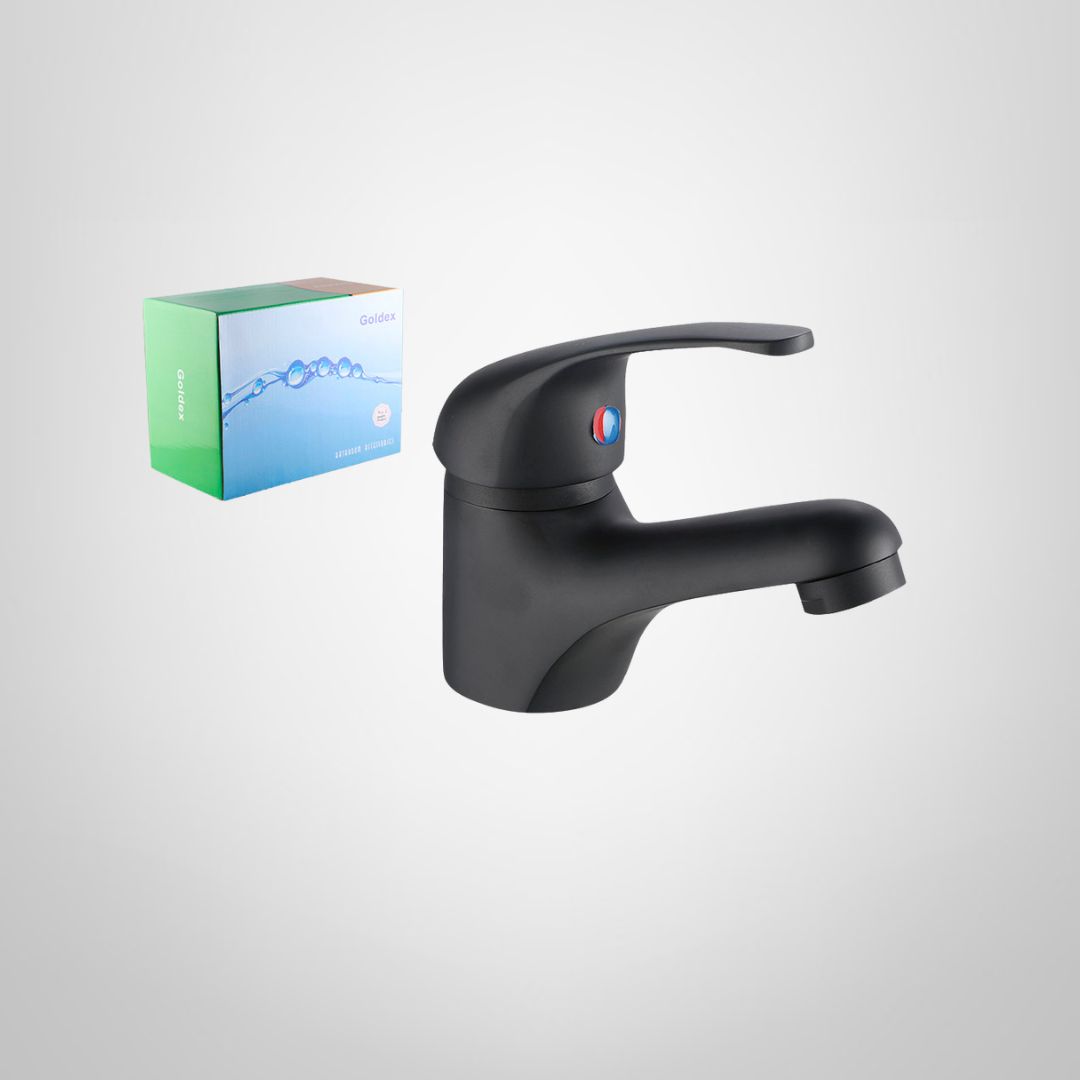 Monocomando Lavatorio Cartucho Cerámico 35mm Negro Mate GOLDEX