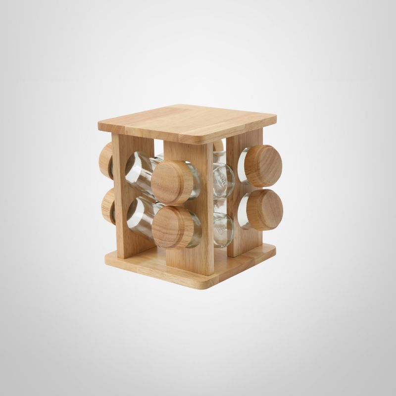 Especiero de Madera x8 Frascos