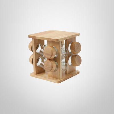 Especiero de Madera x8 Frascos