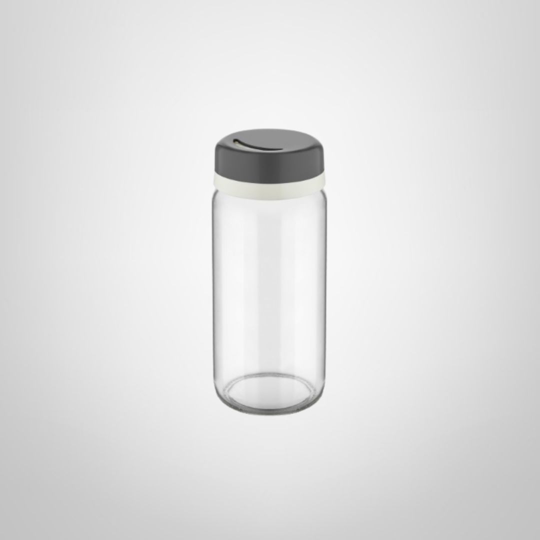Salero/Especiero de Vidrio c/Tapa de Plástico 245ml