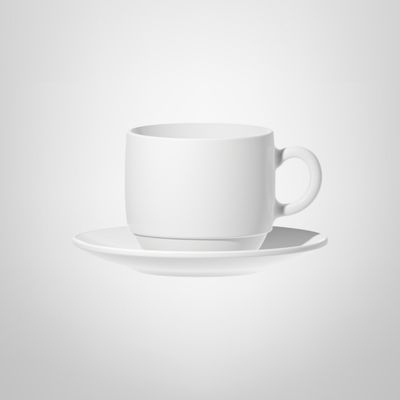 Taza de Vidrio Opal c/Platillo 240ml