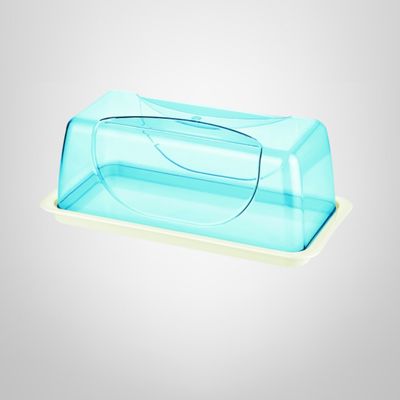 Cubre Torta Rectangular de Plástico Colores Surtidos 19x38,5x14,5cm