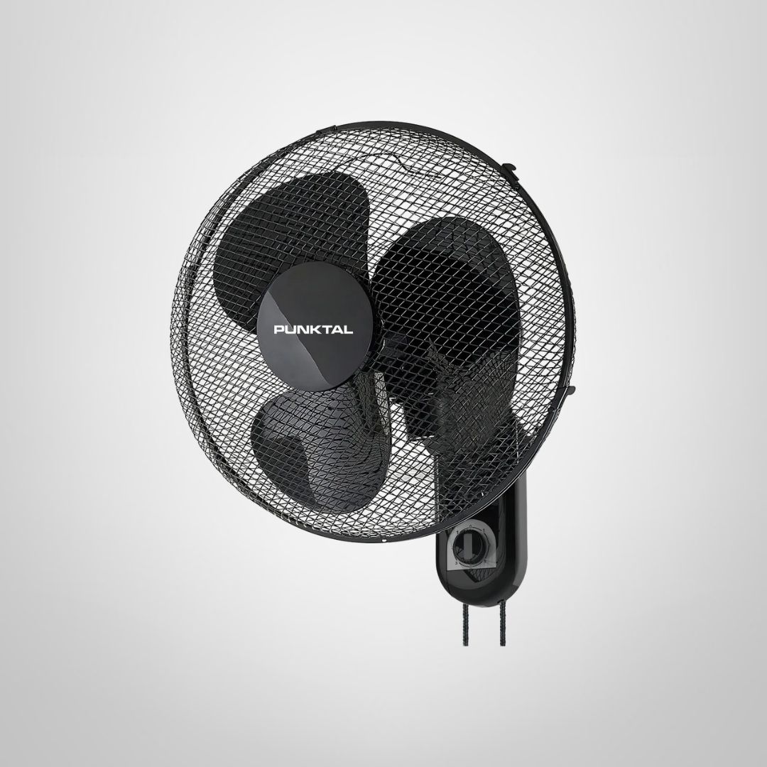 Ventilador de Pared 40cm Negro PUNKTAL
