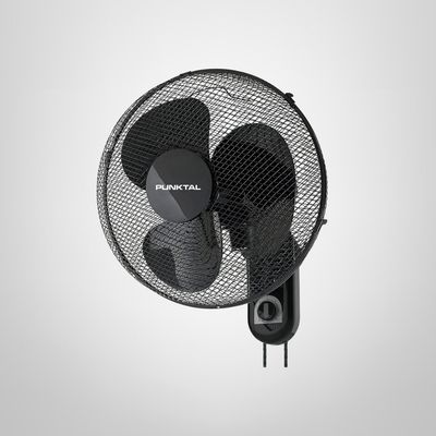Ventilador de Pared 40cm Negro PUNKTAL