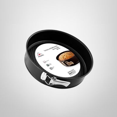 Molde Torta Desmontable 24x7cm Antiadherente Negro