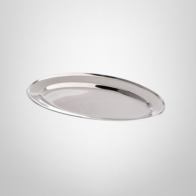 Fuente Oval de Acero Inoxidable 30x20cm