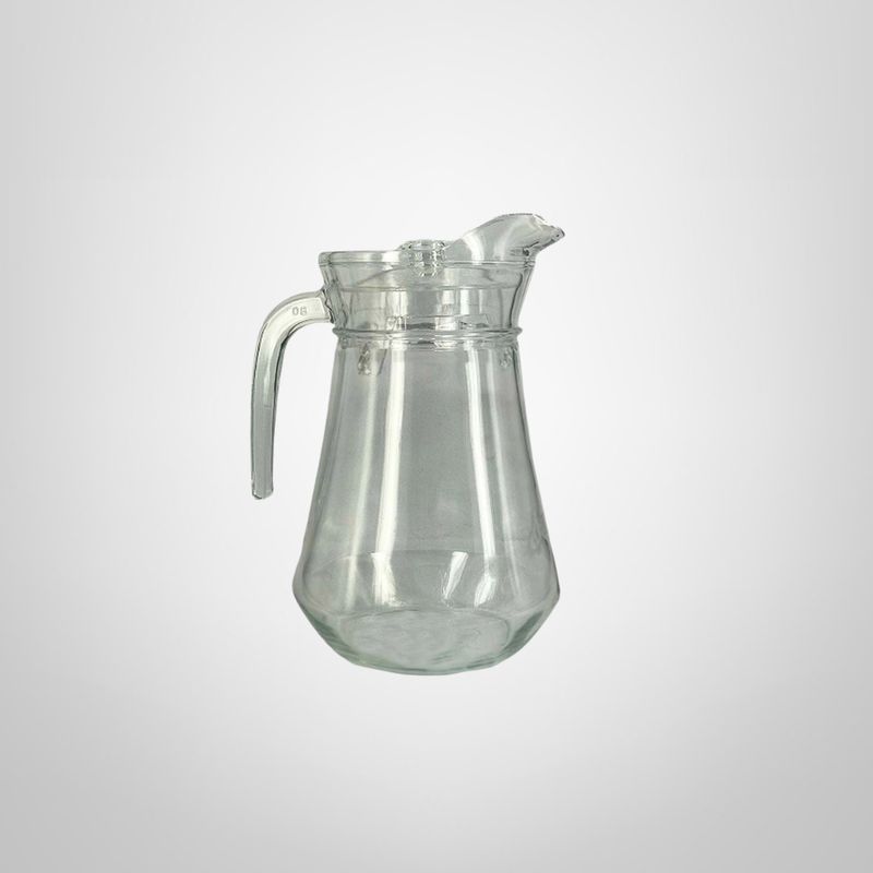 Jarra de Vidrio c/Tapa de Acrilico 1,25 Litros 2 Modelos