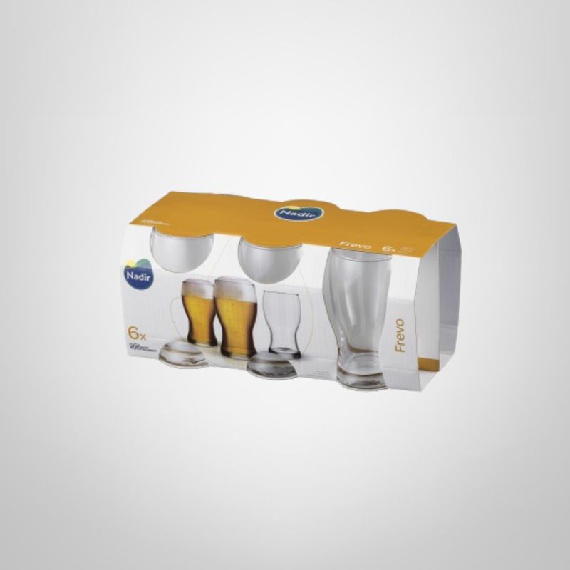 Juego de 6 Vasos Cerveza 220ml "Frevo" NADIR