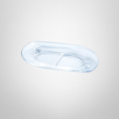 Copetinero de Vidrio Templado 2 Divisiones 17x11cm BORGONOVO