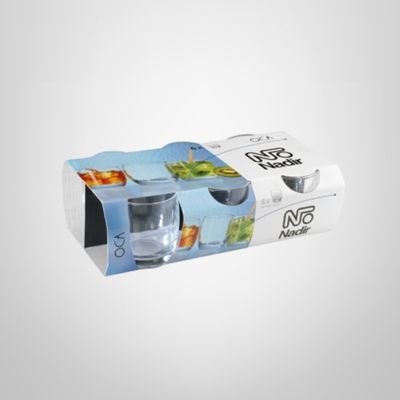 Juego de 6 Vasos "Oca" de Whisky NADIR