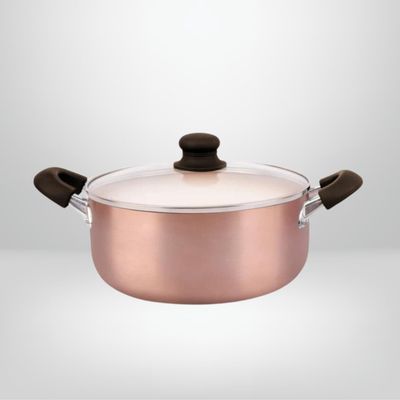 Cacerola Antiadherente Cerámico con Asas 24 cm HUDSON "Bronce"