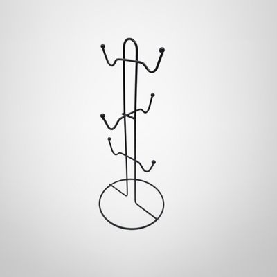 Organizador para Tazas de Metal Negro 13x30cm