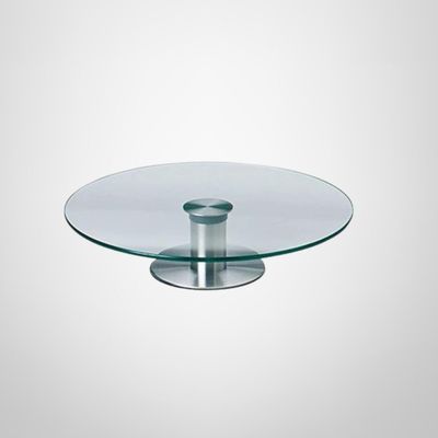 Plato Torta Giratorio de Vidrio c/Pie de Metal