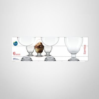 Juego de Copas de Helado x3 360ml "Samba¨NADIR