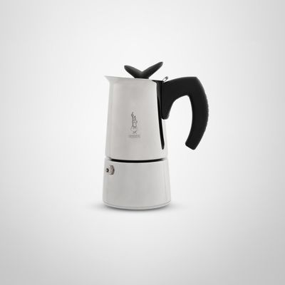 Cafetera Italiana de Acero Inox. "Musa" 4 Tazas BIALETTI