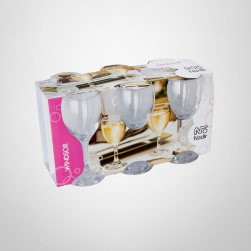 Juego de Copas de Vidrio 200ml x6 "Windsor" NADIR