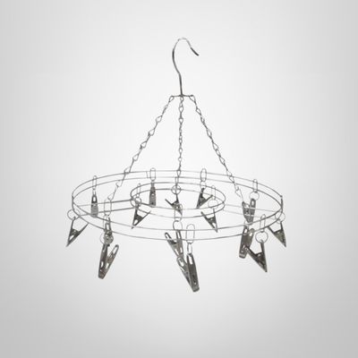 Tendedero Colgante Redondo de Acero Inoxidable 15 Palillos