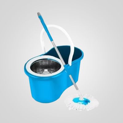 Mopa de metal con cubetera y centrifugadora