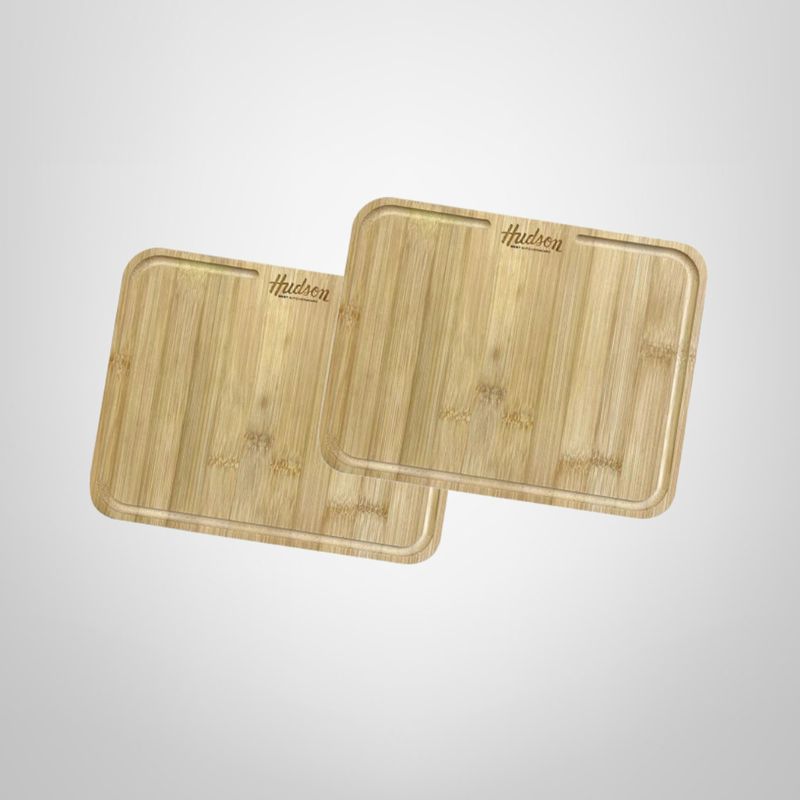 Juego 2 Platos para Asado de Madera Rectangulares 21X26cm HUDSON
