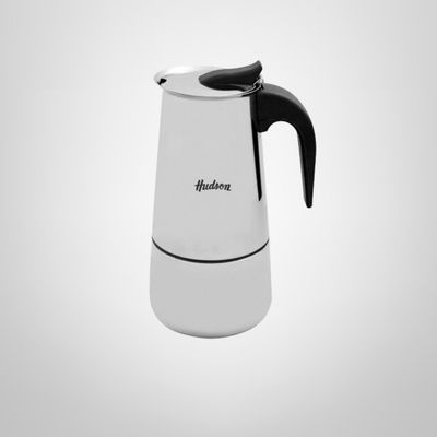 Cafetera Tipo Italiana de Acero Inoxidable 6 Tazas HUDSON