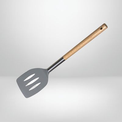 Espátula de Nylon Calada C/Mango de Madera HUDSON