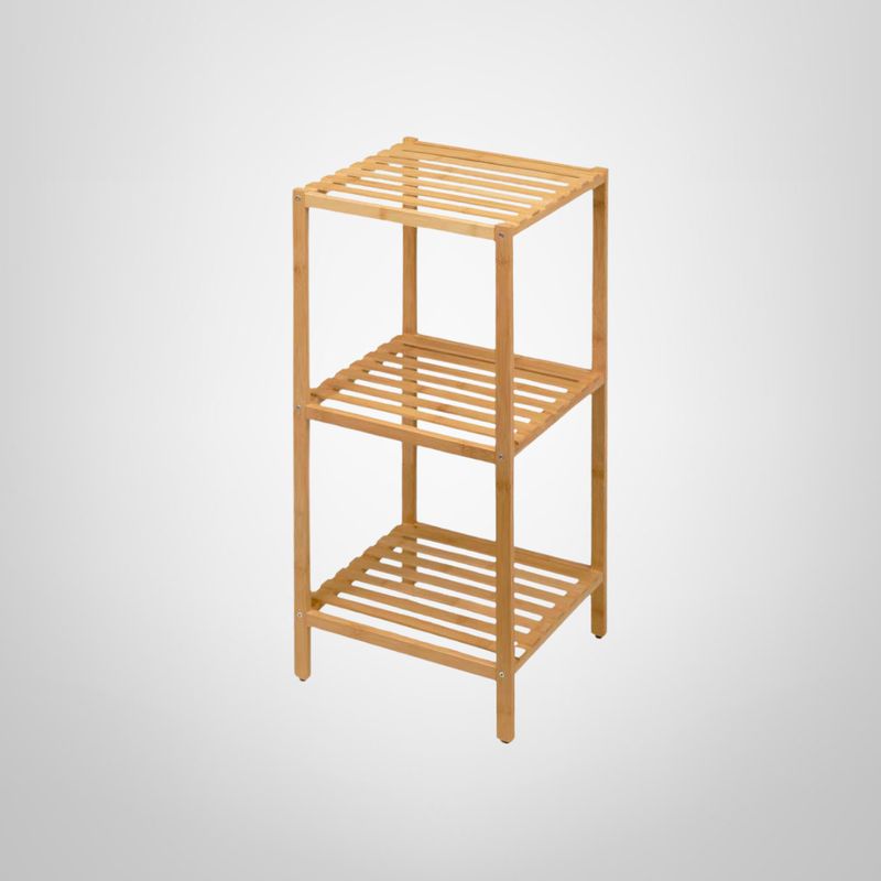 Estantería de Madera de Bambú 3 Estantes 32x33x77,5cm