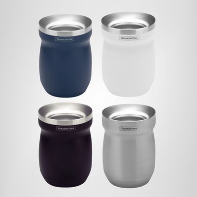 Mate de Acero Inoxidable Blanco TRAMONTINA