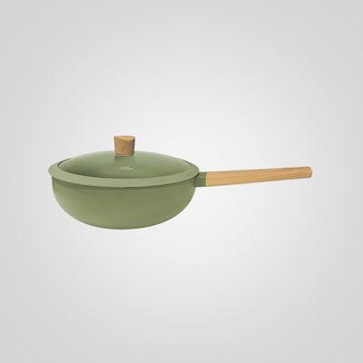 Wok con tapa "Olive"  28 cm HUDSON