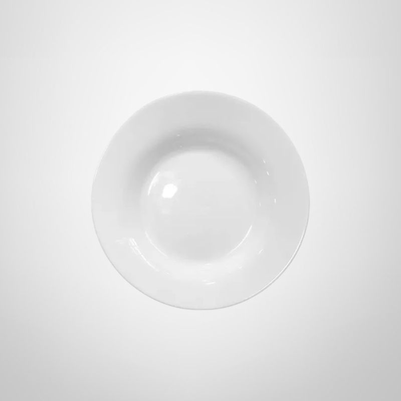 Plato Hondo 23cm "Menú" NADIR Blanco