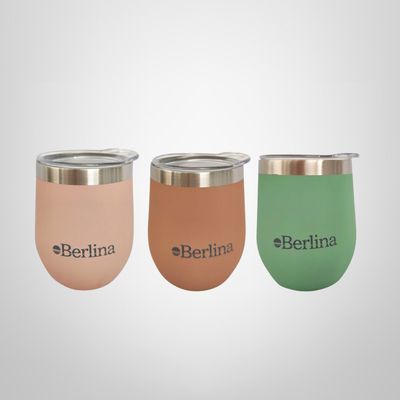 Mate de Acero Inoxidable Doble Pared c/Tapa en Caja