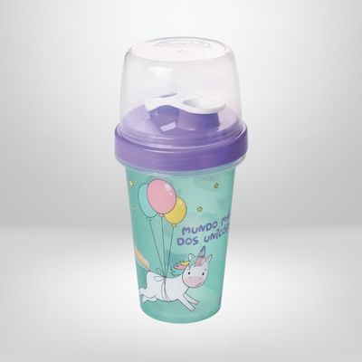 Botella Mini Shaker 320ml PLASÚTIL “Unicornio”