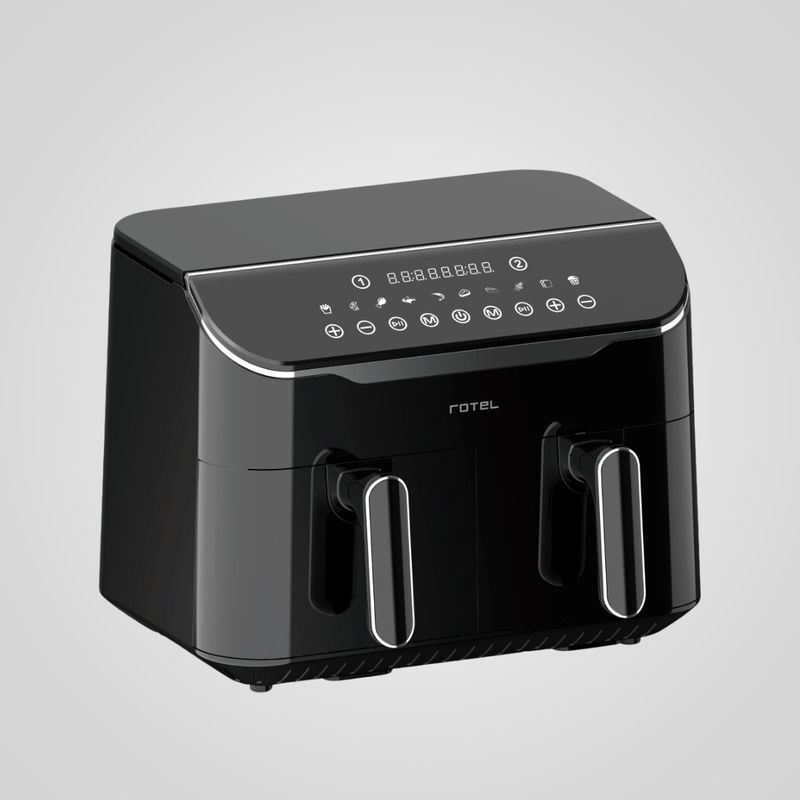 Freidora Sin Aceite 4+4l DUAL Digital Rotel