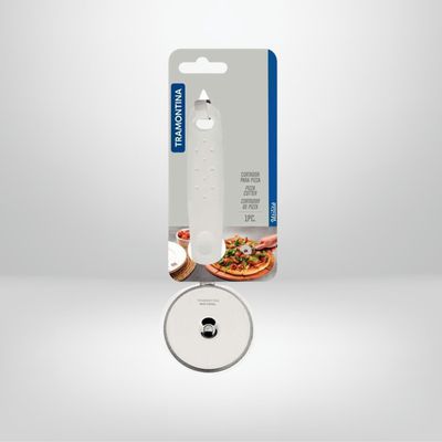 Corta Pizza de Acero Inoxidable c/Mango Plástico "Utilita" TRAMONTINA