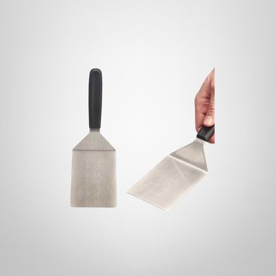 Espátula Fritura Curva de Acero Inoxidable KINVARA