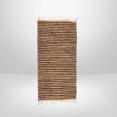 Alfombra Natural Negra  60 x 90 cm