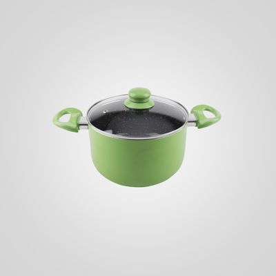 Cacerola 24 cm "verde" interior cerámico CUORI