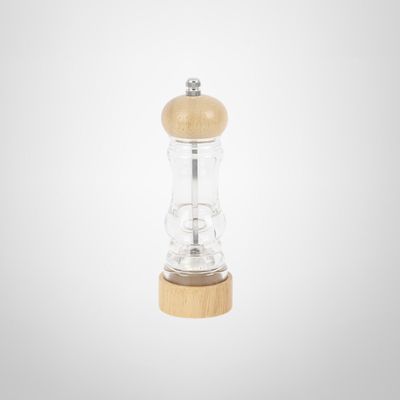 Molinillo para Pimienta/Sal de Acrílico con Madera 18cm