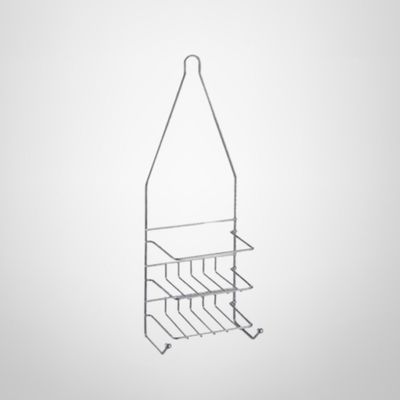 Porta Shampoo Cromado 16x9x46 cm