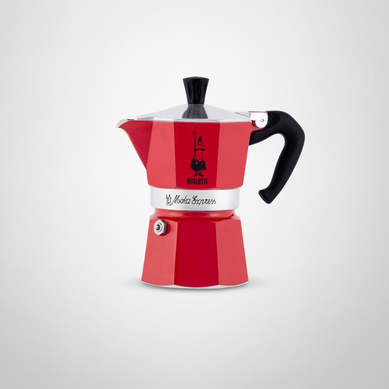 Cafetera Italiana 6 Tazas "Moka" Roja BIALETTI