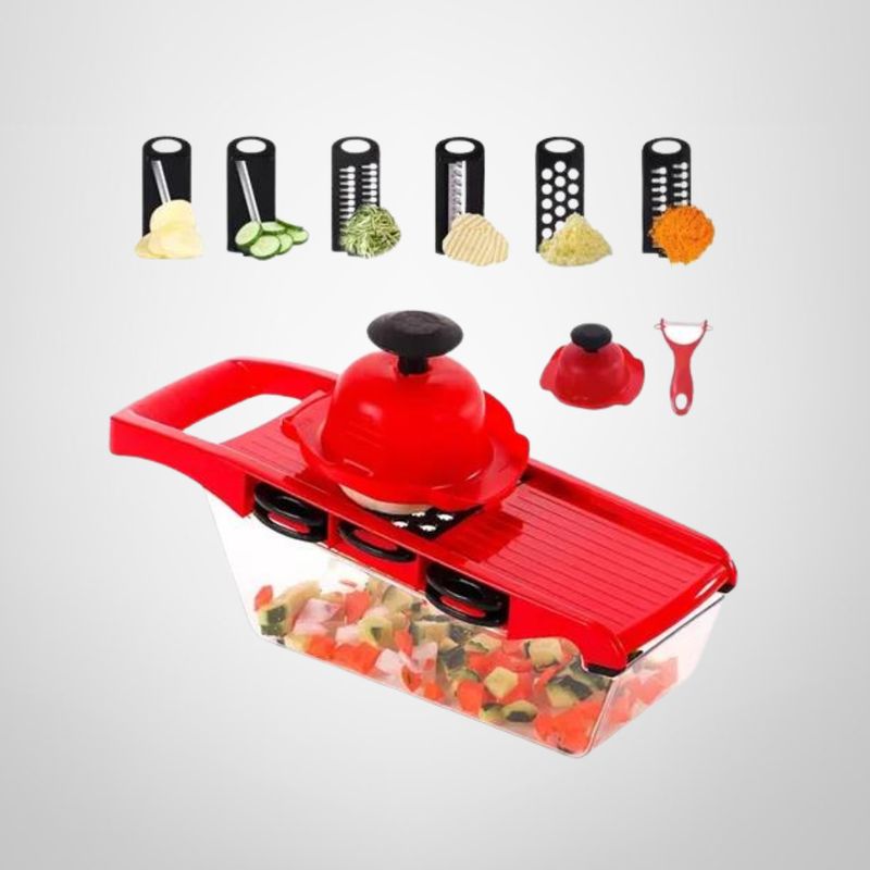 Mandolina Multifunción con Recipiente de Plástico