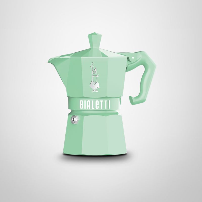 Moka Exclusive 6 Tazas Verde Pastel BIALETTI