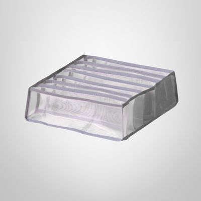 Organizador de Tela Nylon Transparente 7 Divisiones 30x35x9cm
